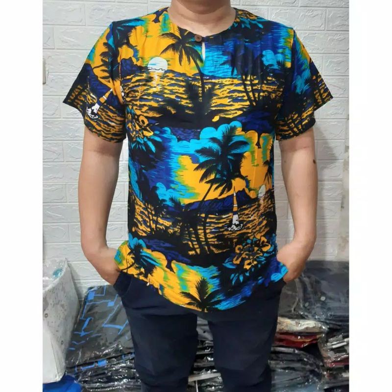 Atasan Baju Bali Pantai santai / Kaos baju bali santai pantai