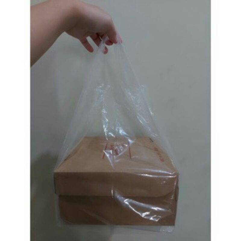 SR PLASTIK KRESEK PE bening uk 23 untuk box 20 x 20 ( pabrik langsung)