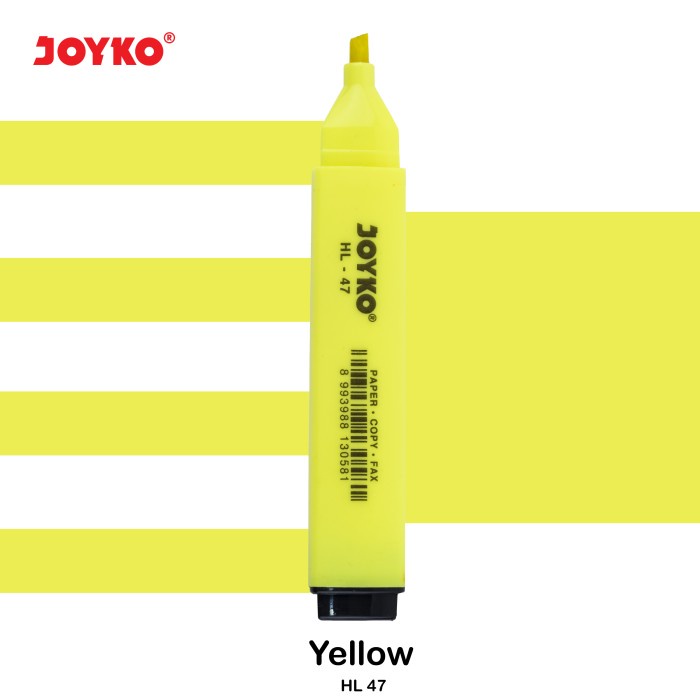 

TULIS-ALAT- JOYKO HIGHLIGHTER PENANDA BERWARNA KERTAS - HL-47 -ALAT-TULIS.
