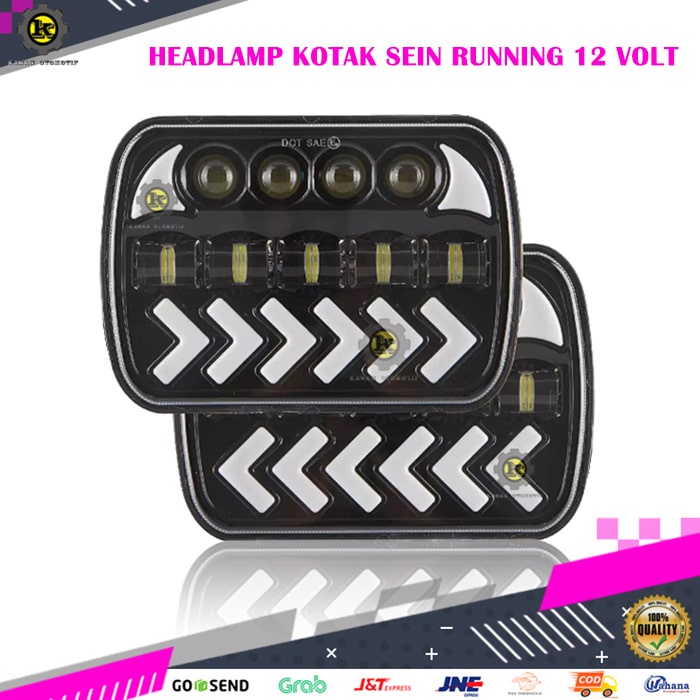 Lampu Led Variasi Headlamp Hadlamp Tembak Sorot Kabut Depan Kotak Sein Running Variasi Mobil Univers