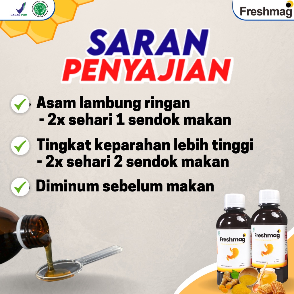 FRESHMAG Original | Atasi Masalah Lambung Perut Kembung Mual Maag | Gratis Ongkir Fresh Maag Presmag Bayar Ditempat Isi 200ml