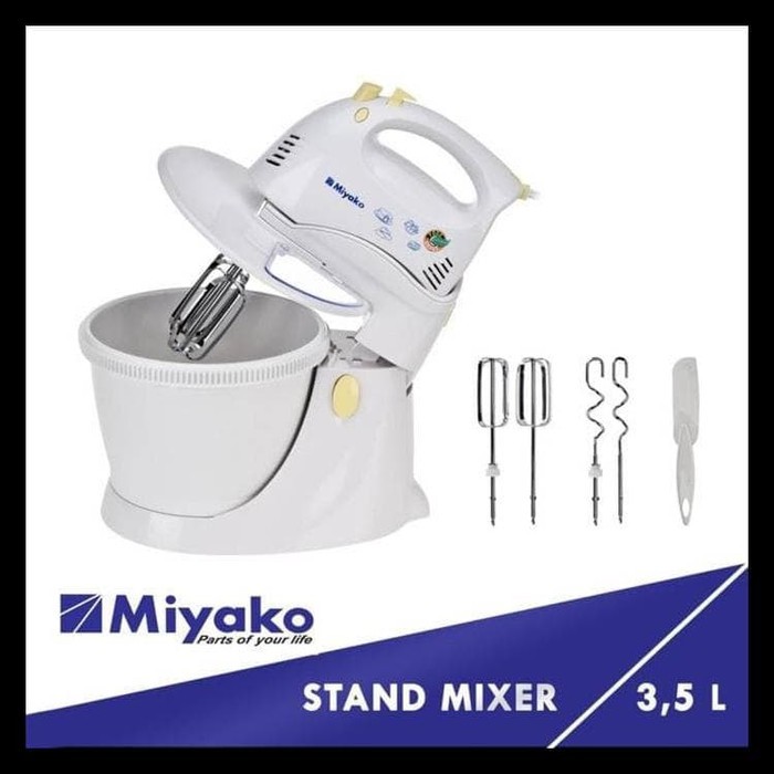 Miyako Mesin Stand Mixer SM-625 / Mixer Berdiri 3,5 Liter / Mesin Pengaduk Miyako SM-625