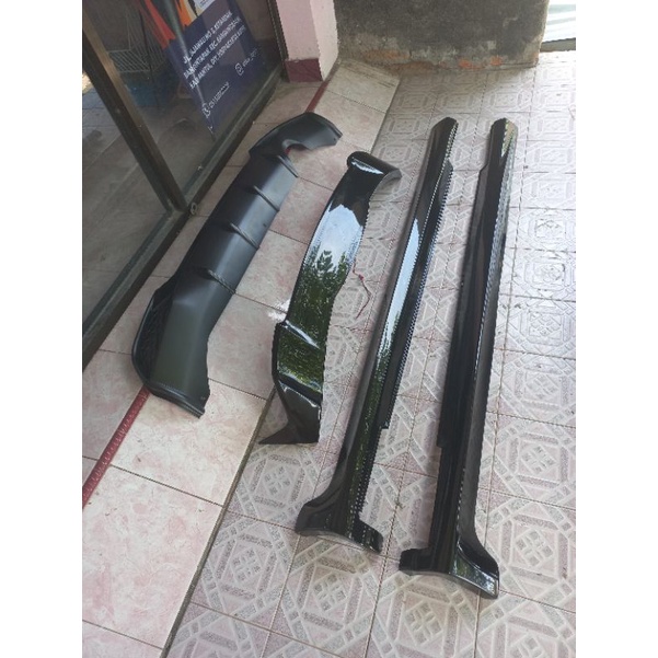 paket bodykit honda all new brio side skirt,spoiler,difuser