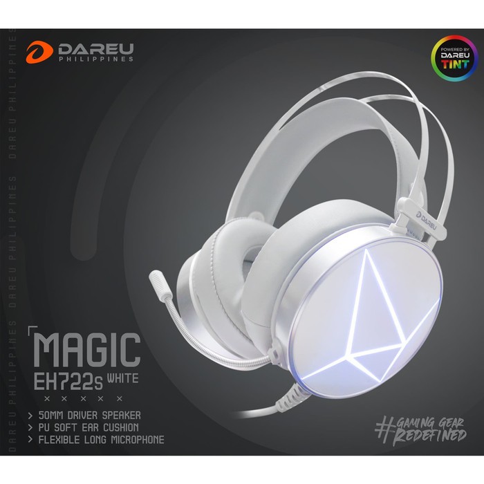 Dareu Magic EH722S White RGB 7.1 Surround Gaming Headset