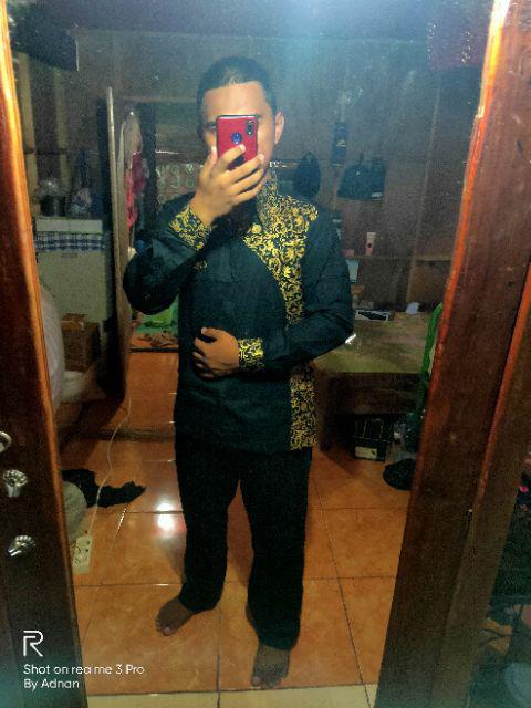 Kombinasi Kemeja Batik Sopal Lengan Panjang Clrt M L Xl