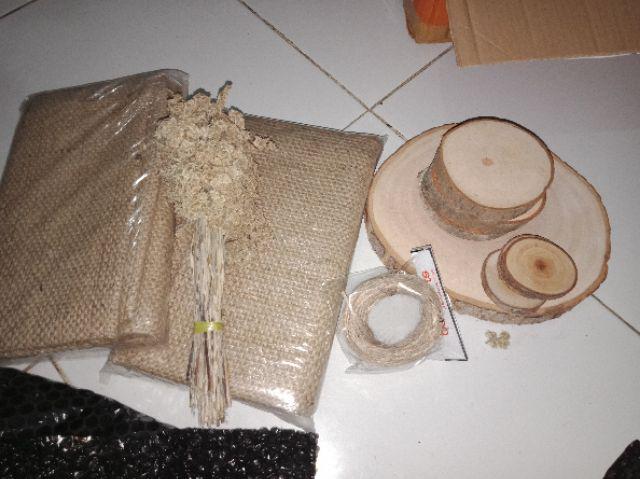 Bondarts Wood Slice Size 35 S/d 44 Cm | Irisan Kayu Mahoni | Talenan Dekorasi