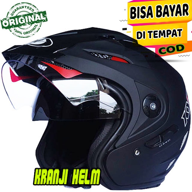 Jual Helm / Helm half face / Helm kyt venom rr solid black matt