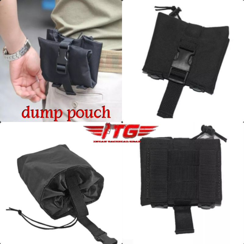 dump pouch tactical / kantong sampah kopel militer