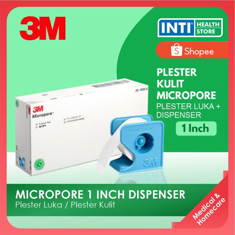 3M | Micropore 1 inch | Plester Putih