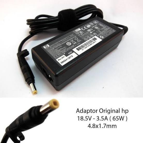 Hp Compaq 18.5V 3.5A Original Adaptor /Charger Laptop standart kuning