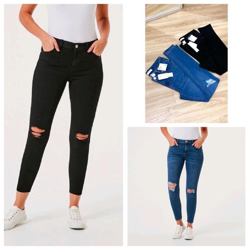 highwaist jeans ripped Anko