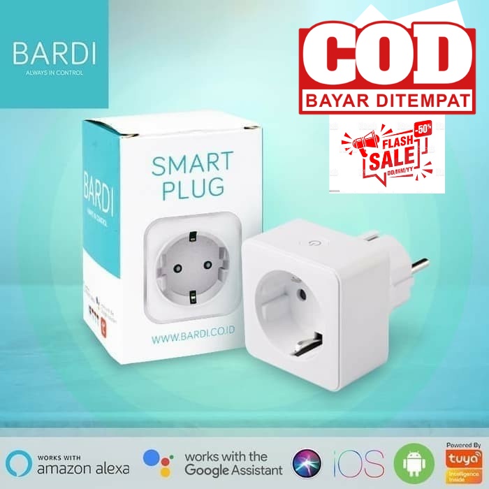 BARDI Smart Plug 16A Over Steker Stop Kontak Outlet Colokan Pintar IoT