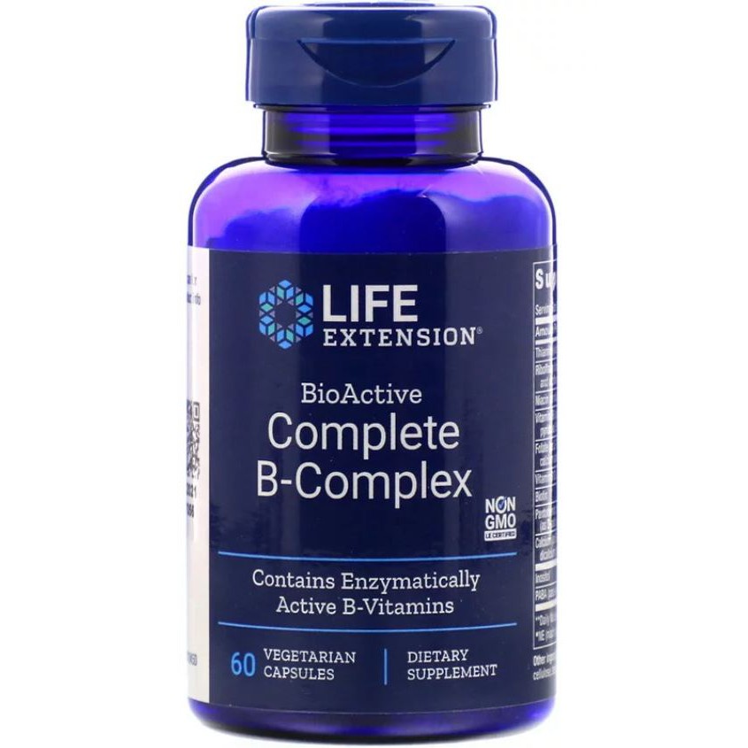 Life Extension Bioactive Complete B Complex 60 Veg Cap ORI USA