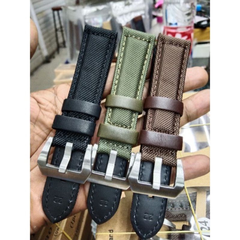 STRAP TALI JAM TANGAN UNIVERSAL KANVAS KULIT SUPER Tali Jam Tangan Kanvas Canvas Kulit