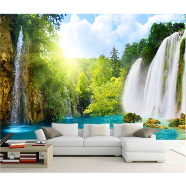 Wallpapper Custom 3D Air Terjun