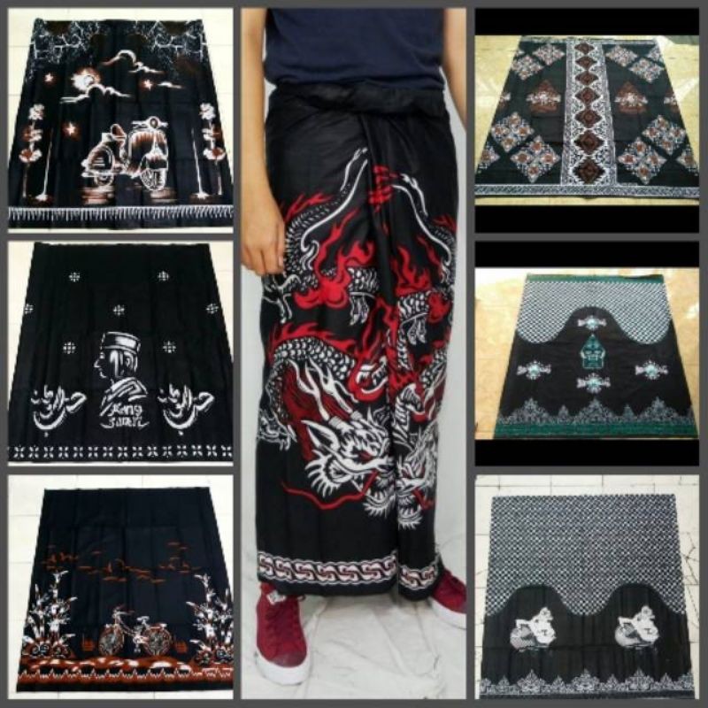 SARUNG BATIK MOTIF NAGA MERAH