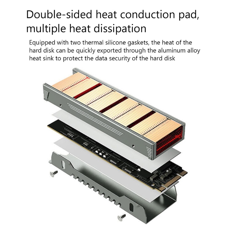 Heatsink BT 2280m.2 Dengan Perekat Konduktif Thermal Untuk Pendingin Radiator NVME M.2