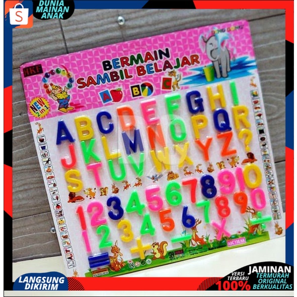 Mainan Anak Edukasi Huruf Dan Angka - Alphabets Numbers / Bermain Sambil Belajar SNI