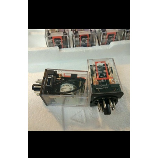 Relay / Riley dc 12v 10a tipe MK2P-1 relay 8pin merek ZN jual per/10pcs
