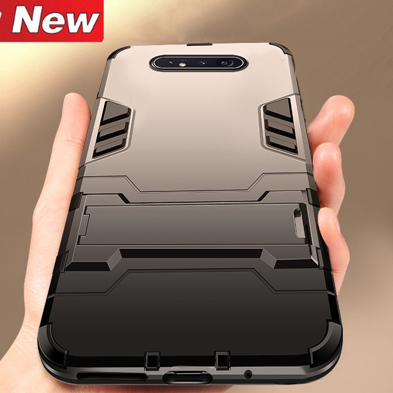 Casing Hard Case Armor PC + Silikon Anti Benturan Untuk Samsung Galaxy A80 A90 5G A80 A90