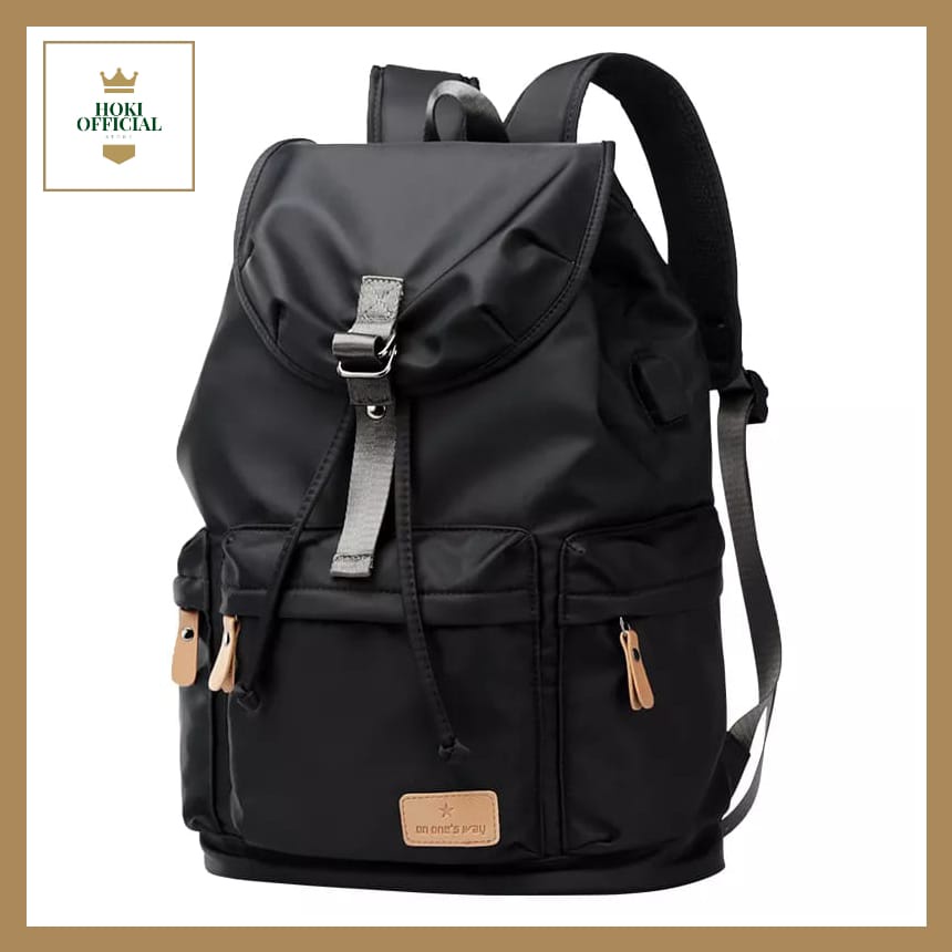 [COD] Ransel Pria Bahan Kanvas Tas Sekolah Wanita Kapasitas Besar Unisex Ada Slot Laptop Up To 15 Inch HokiOfficial