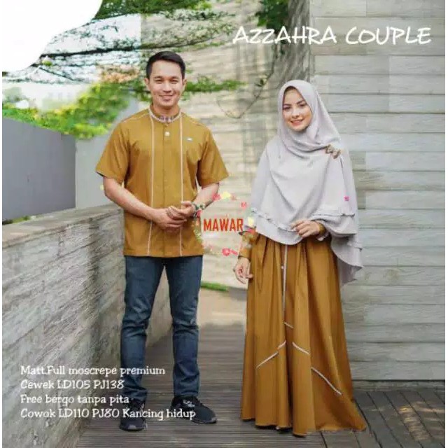 Dress Muslim Gamis AZZAHRA COUPLE