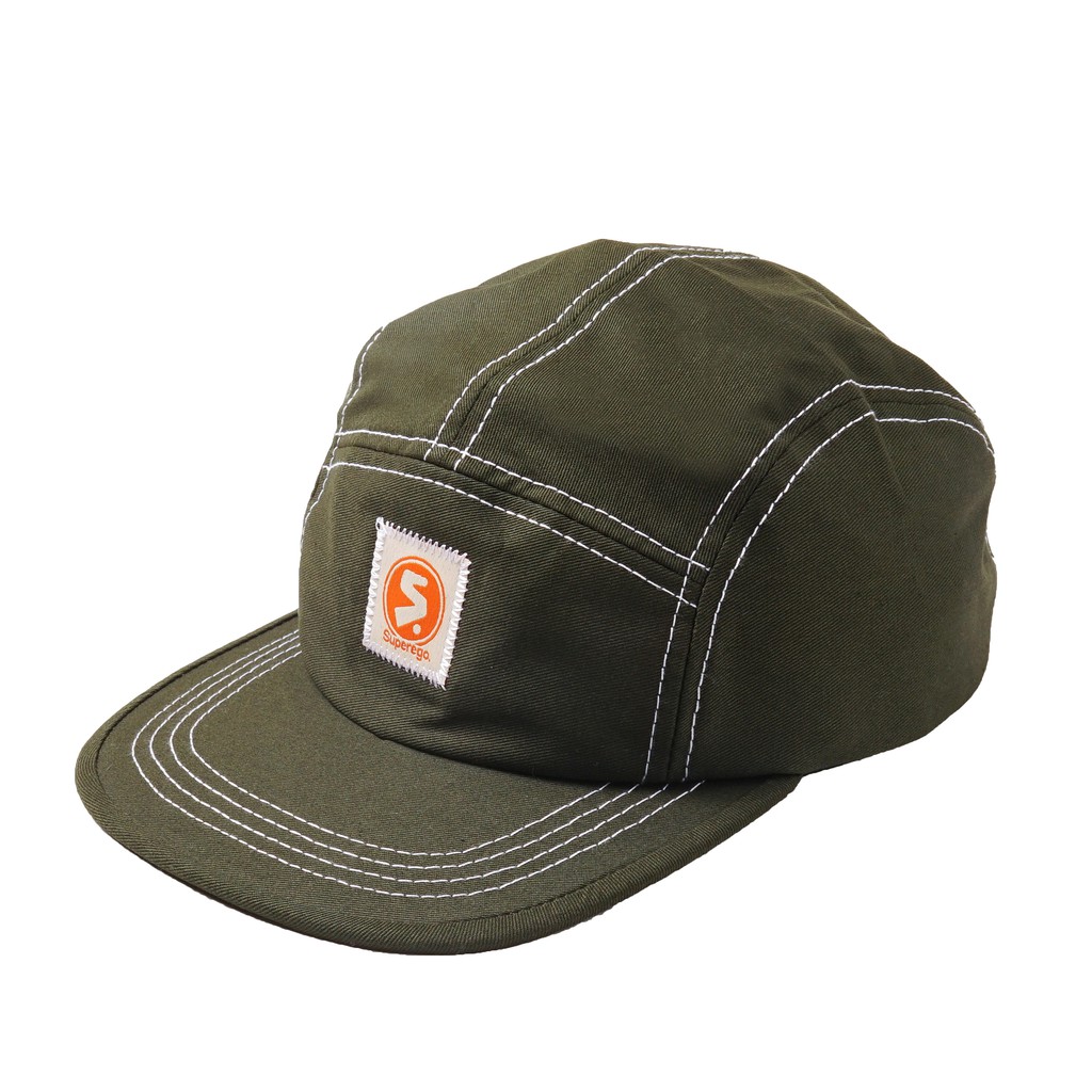 Superego Topi Five Panel Olive Woven