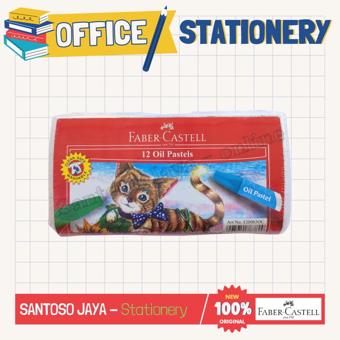 

Crayon FABER CASTELL 12 Warna - Krayon Minyak - Oil Pastel 120063OC