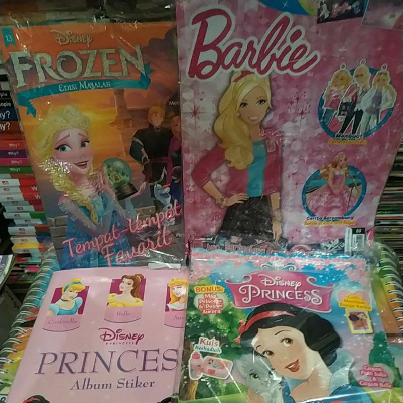 Majalah Disney Princess Frozen Barbie