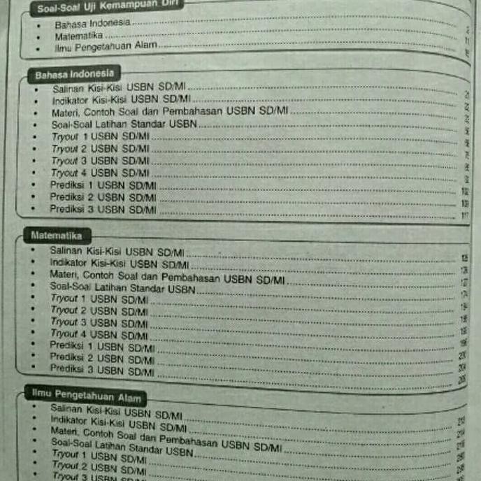 Contoh Soal Un Matematika Sd Tahun 2018