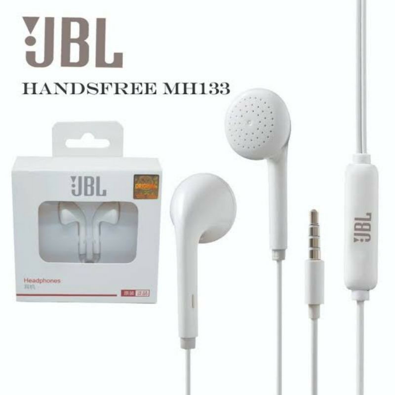 HF BRANDED MH133 JBL / HEADSET / HEDSET / HANDSFREE / EARPHONE