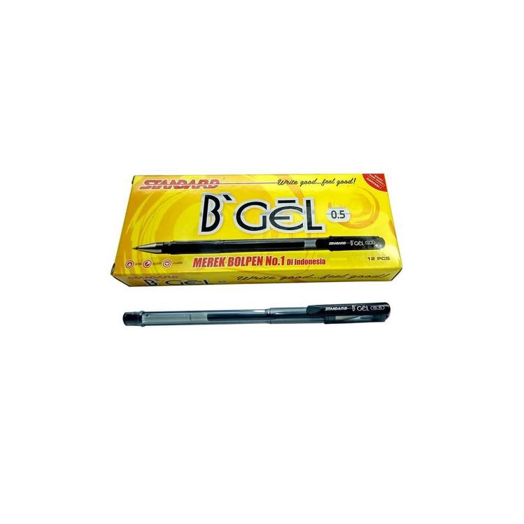 

Pulpen Gel B'Gel Standard BGel 0.5 Hitam 1pcs