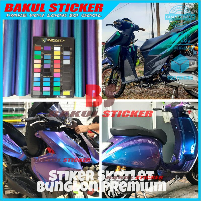 STICKER MOTOR BUNGLON STIKER BUNGLON SKOTLET MOTOR MOBIL SEKOTLET MOTOR SKOTLET BUNGLON STICER DOF S