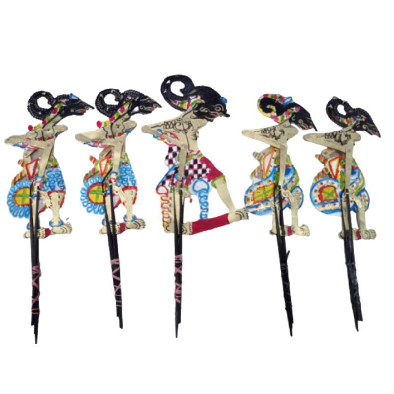 (BISA COD) 1 SET WAYANG KULIT PENDAWA PANDAWA LIMA KIDANGAN 30 CM YUDISTIRA BIMA ARJUNA NAKULA