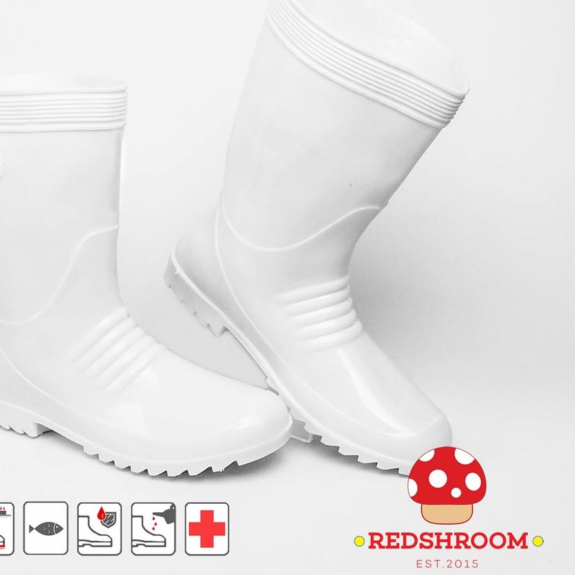 ☎ Sepatu Boot Pendek AP BOOTS AP 1 PUTIH PERAIRAN PERIKANAN ✤