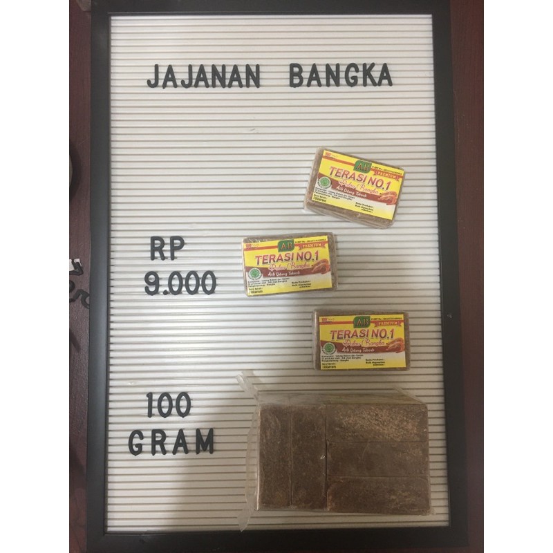 

TERASI NO. 1 SUPER ASLI TOBOALI 100gr