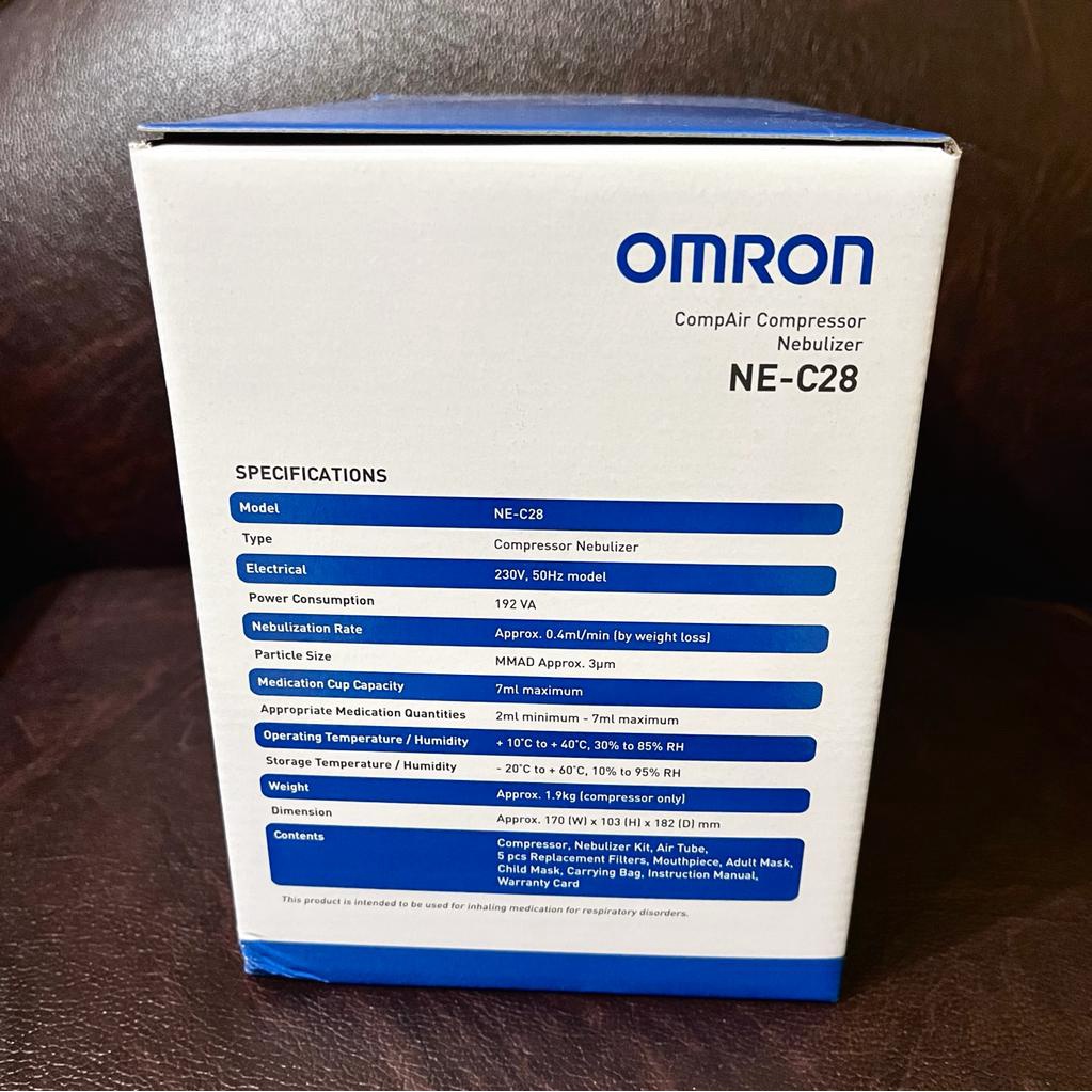 NEBULIZER OMRON TYPE NE-C28 (ALAT UAP/INHALASI)