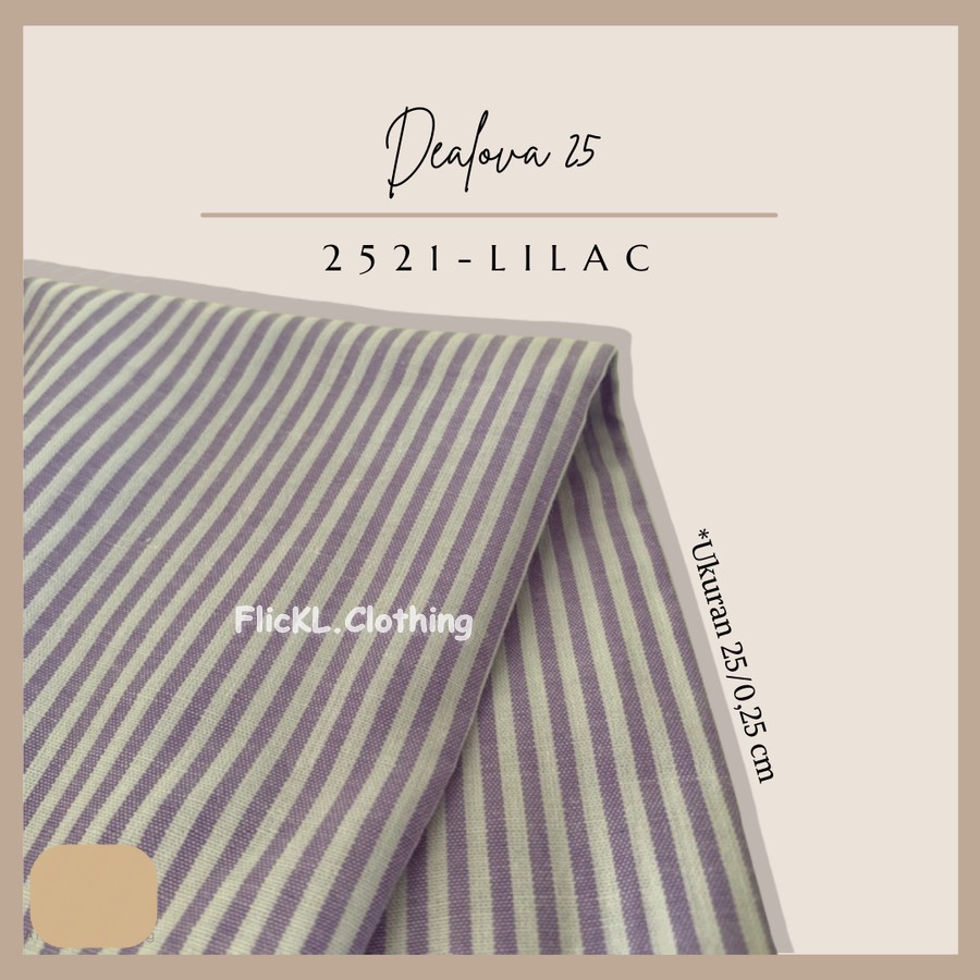 Bahan Kain Dealova 25 Premium Motif Salur Garis Garis Corak Garis Garis 25cm Eceran