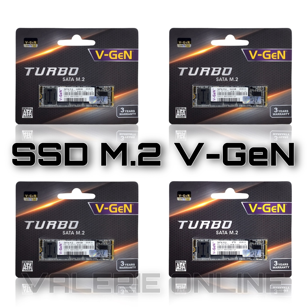 SSD M.2 SATA III 2280 V-GeN Turbo 128GB 256GB 512GB 1TB 2TB M2 SATA 3