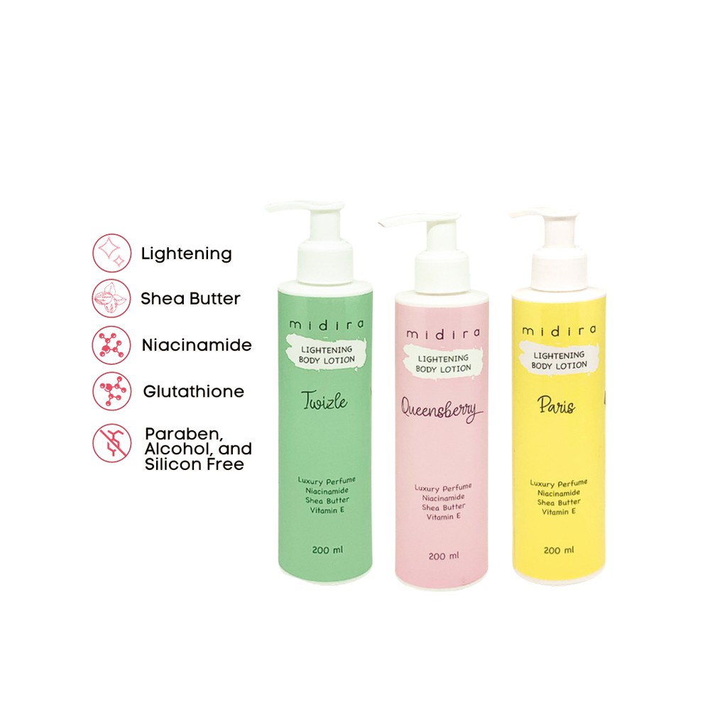 Midira Lightening Body Lotion 200ml | 400ml