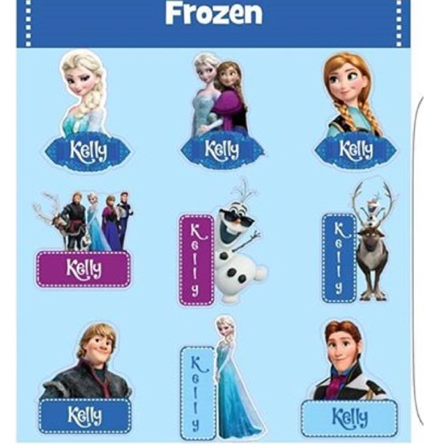 

Mix cutting labels/ frozen