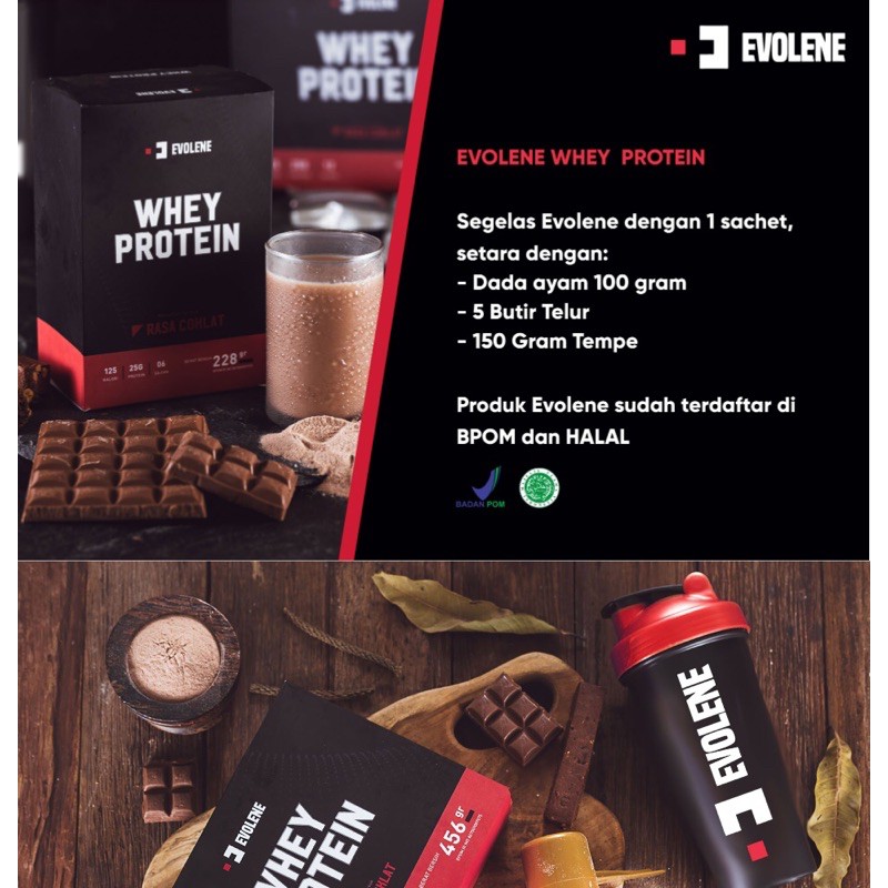 EVOLENE EVO WHEY WHEY PROTEIN 12 SACHET SUPLEMEN SUSU FITNES FITNESS TINGGI PROTEIN GYM KESEHATAN MAKANAN