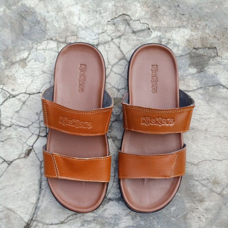 sandal Kickers 01/sandal kulit pria/sandal cowok terbaru/sandal murah/sandal fashion/sandal casual