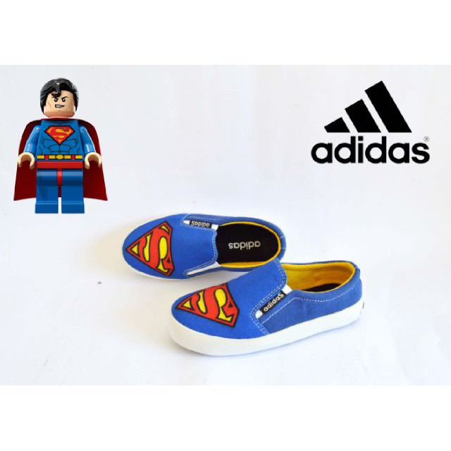 sepatu casual anak adidas karakter superman original printing 30-35 import