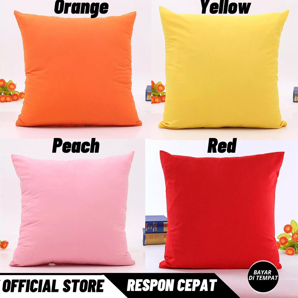 40x40 Polos  Sarung  Bantal  Sofa  Kursi Murah Ada 45x45 50x50 