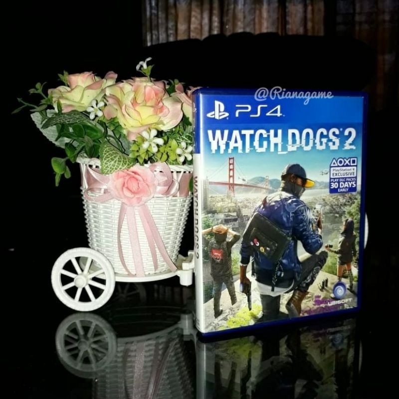 BD Kaset PS4 Watch Dogs 2 PS 4 Game Playstation 4 Bekas Second Mulus