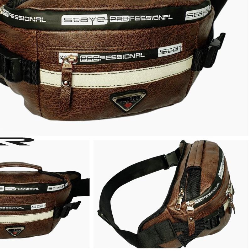 ◄ Tas Selempang Bahu Dan Pinggang Pria Wanita Waistbag Kulit Sintetis Polo Amstar ➯
