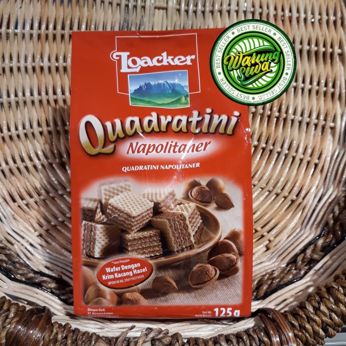 

wafer Loacker quadratini napolitaner 125 gram