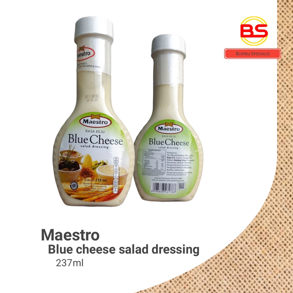 Maestro  Blue Cheese Salad Dressing /  Blue Cheese dressing 237ml