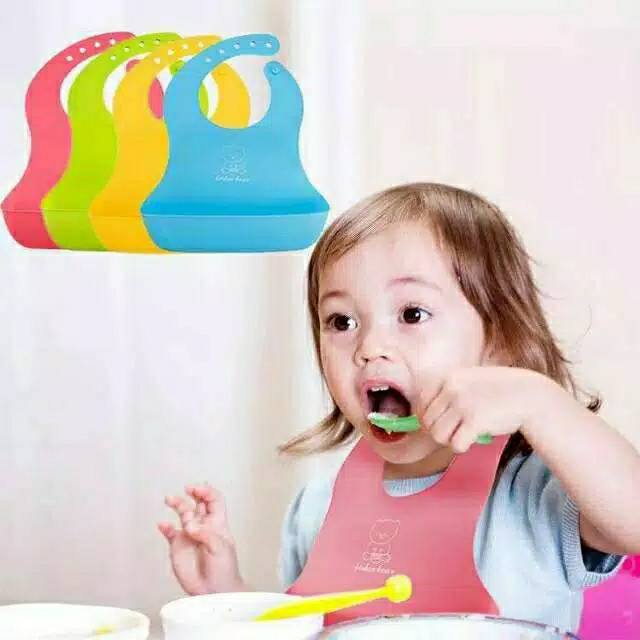 SLABER SILICONE XL SUGARBABY  BIB SUGAR BABY TATAKAN MAKAN CELEMEK MAKAN JUMBO CELEMEK BAYI LABER